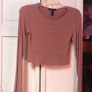 Long sleeve crop top